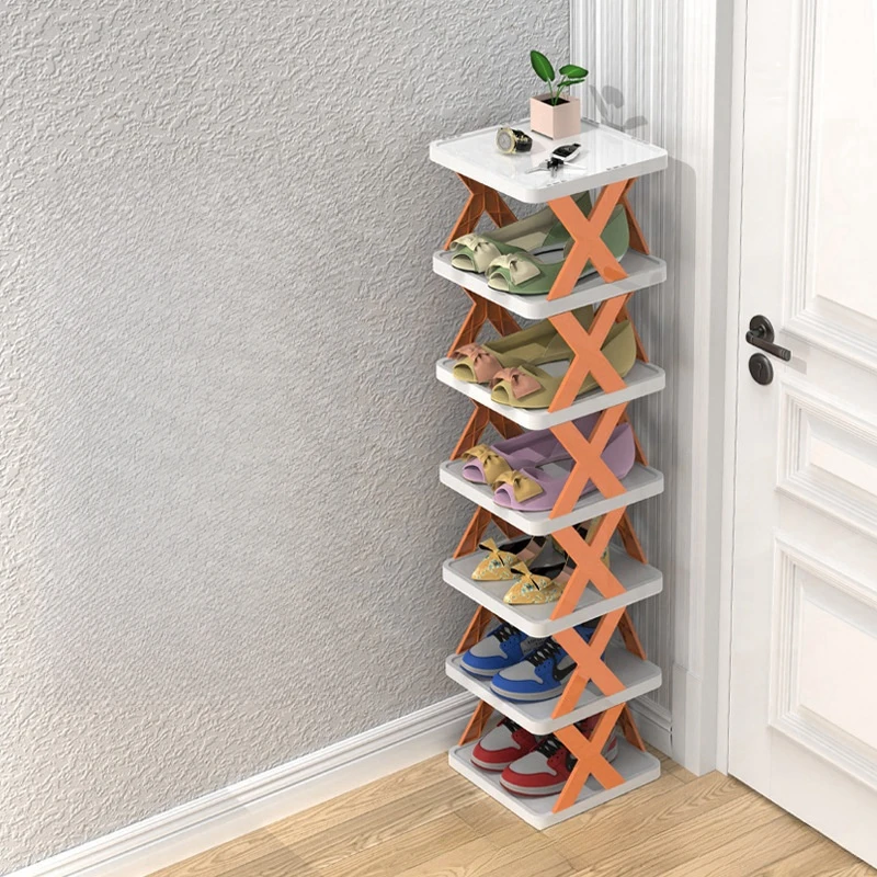 Shoe Rack Shoe Stand Space Saving Free Standing Storage Organizer for Entryway Closet Hallway Easy Assembly