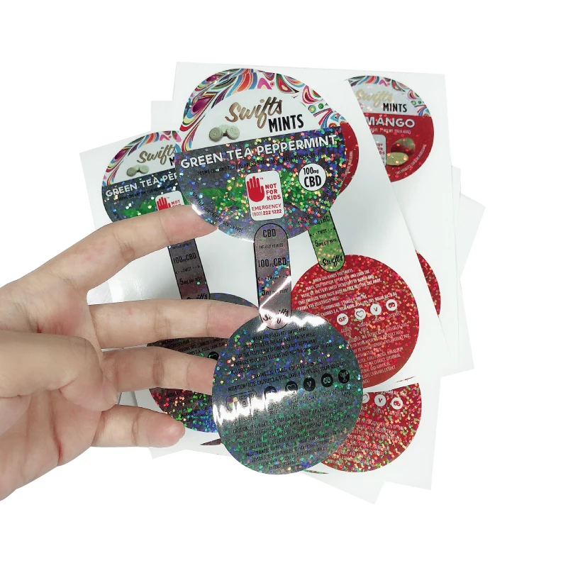 Custom Wholesale Full Color Self-Adhesive Stickers Waterproof Stickers For Packaging