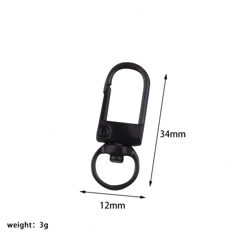 Colorful Metal Lobster Claw Clasps Swivel g hook Trigger Snap Hooks Strap with Key Rings DIY keychain Accessories Bag Key Chains