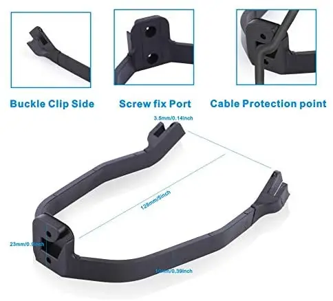 Electric Scooter Replacement Parts Include Rear Fender and Rear Fender Bracket and Rear Brake Lights with 3 Pieces of Rubber