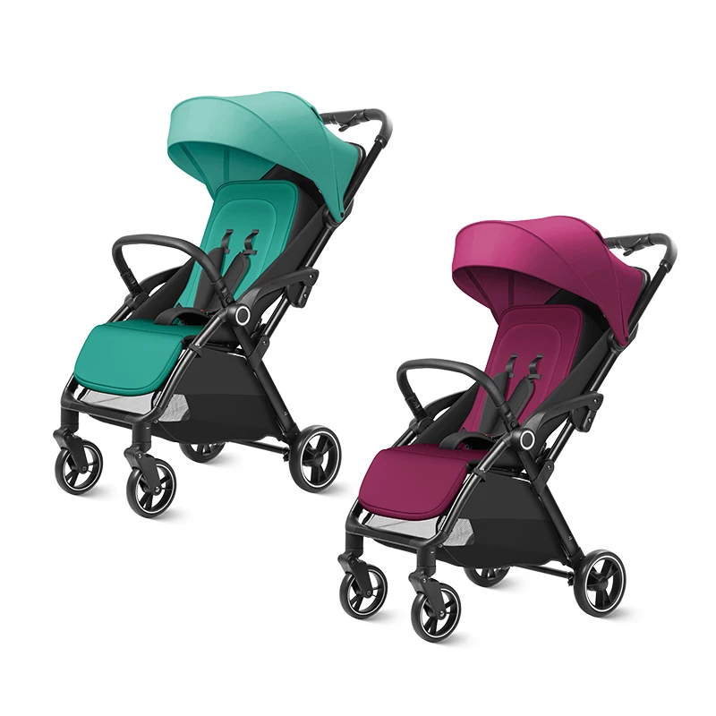 Eco-friendly Light weight foldable 4 wheel stroller for children / safety baby kids stroller