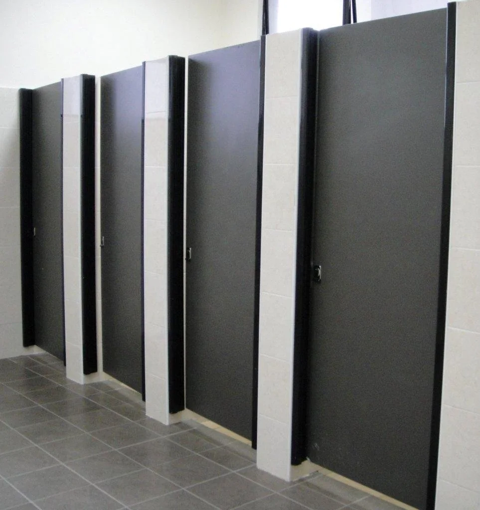 waterproof  moisture proof fire resistant modern toilet partition with  phenolic resin panel hpl