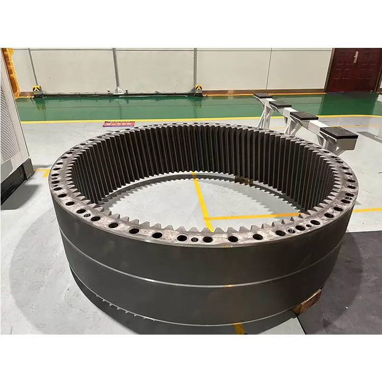 OEM Forging Services Heavy Duty Big Module Rotary Dryer Straight Tooth Alloy Carbon Steel Gear Ring