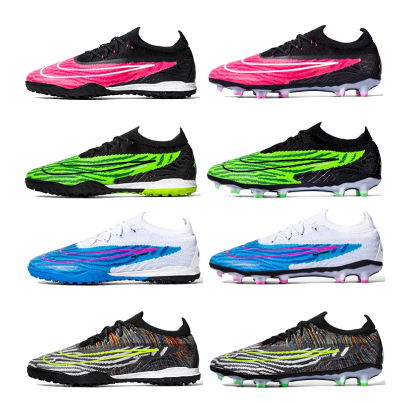 OEM Custom Design China Green Field Competition Football Firm Ground Cleats White Indoor Fg Soccer Boots Football Shoes