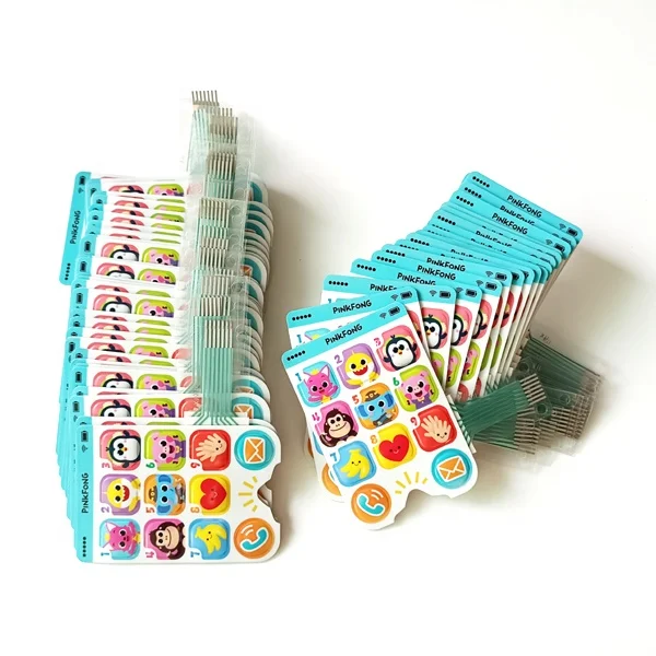 CN Professional custom very Light feel good toy colourful membrane switches circuit membrane keyboards keypads