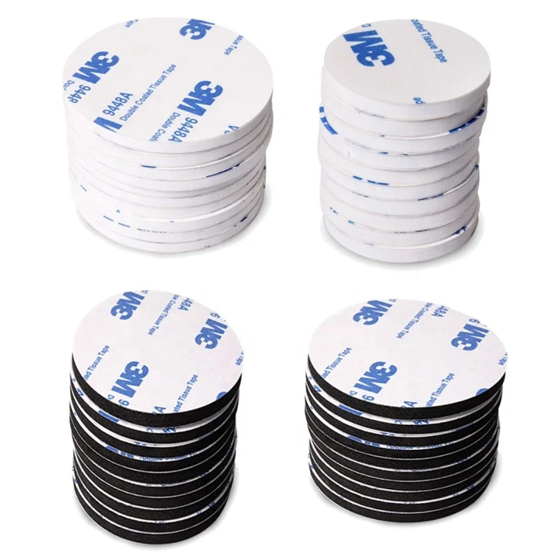 Foam Mounting Pad Self Adhesive for Holding Soundproof Pads Picture Light Hooks Round Double Sided EVA Waterproof Acrylic 3M
