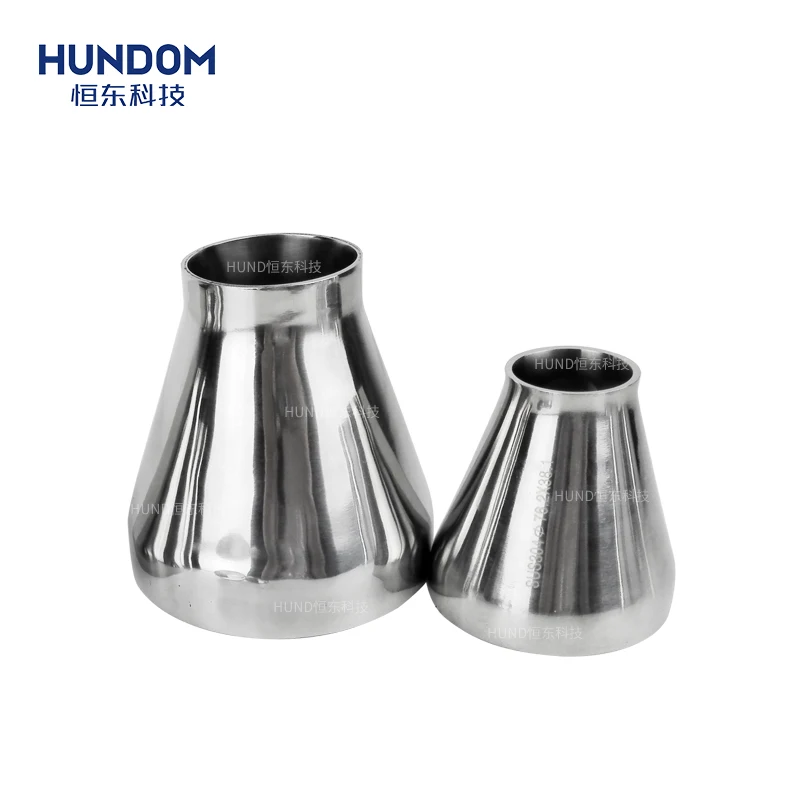 Stainless steel polishing sanitary reduction head concentric reducer for pipe fittings