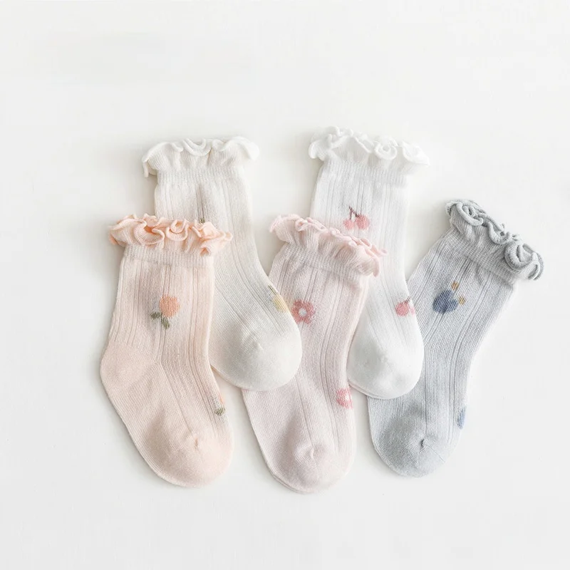 
wholesale ready to ship kids socks infants baby girls cotton summer socks for toddler girls YR074 