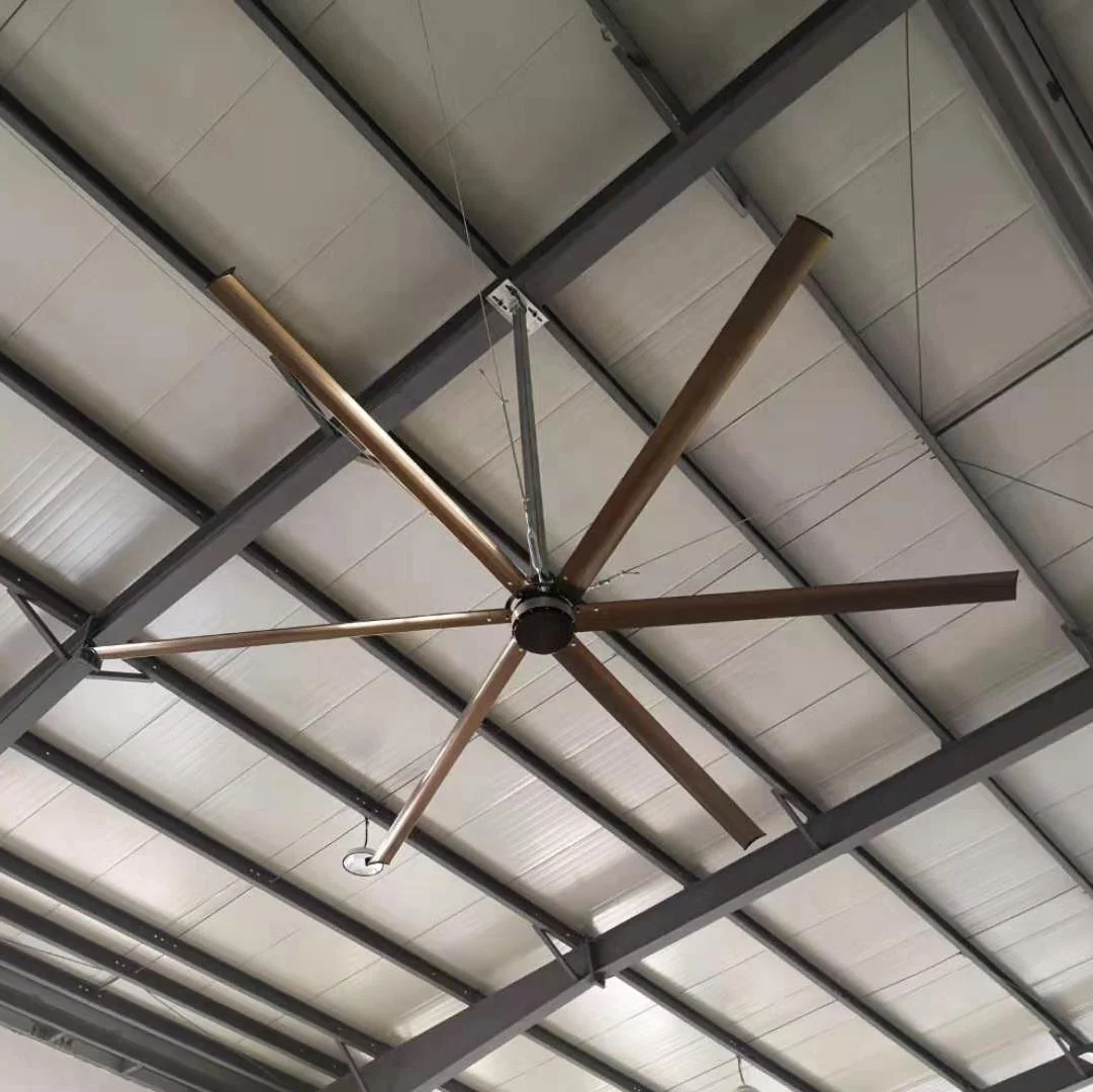 Denuo 16ft большой HVLS энергосберегающий потолочный вентилятор BLDC для воздушного охлаждения