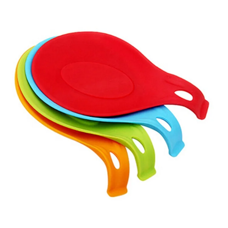 
Multi-function Unbreakable Kitchen Gadgets Small Size Silicone Spoon Rest Holder 