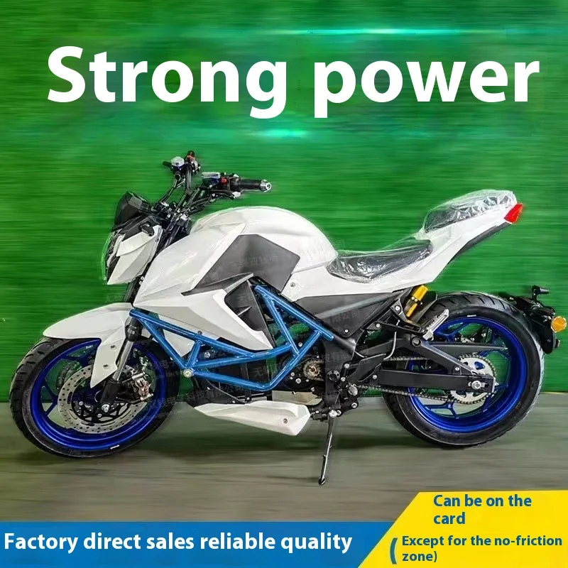 High Power 72v Electric Motorcycle for Adults Street Car with Wind Smart Electronic Type Two Wheels Lithium Battery High Speed