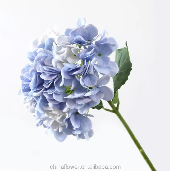 FC3008 Artificial flowers  silk hydrangea bunch for wedding decoration