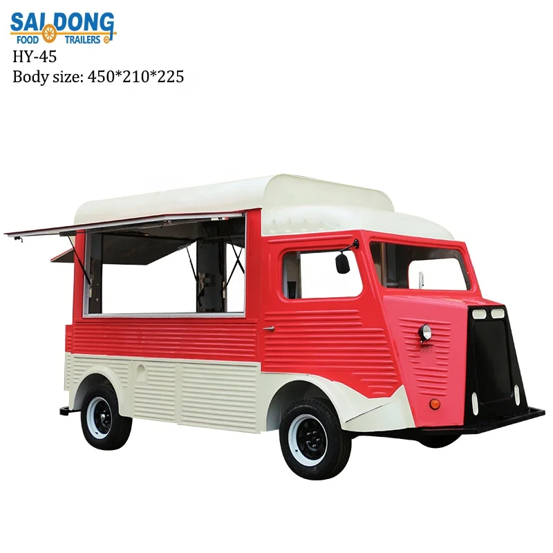 HY-45  Global Leader mobile fast food trailer for sale Europe