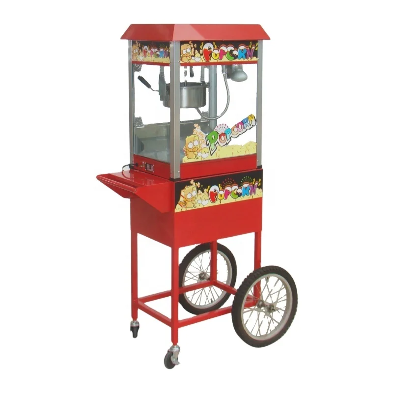Flavored Popcorn Machine With Cart Make Pop Corn Easy