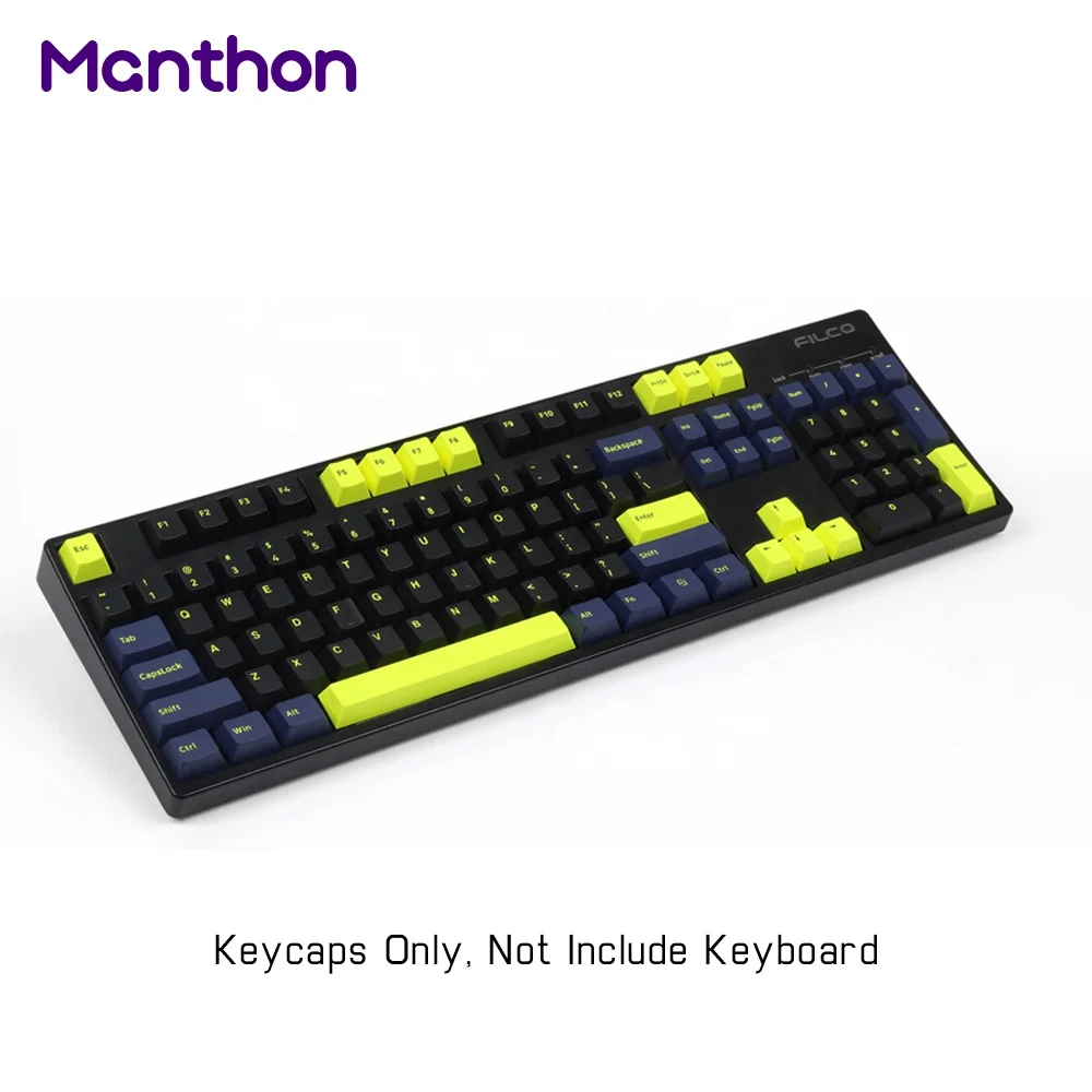 Custom Cute Cartoon Sa Profile Set 60% Black Koi Resin Akko Neon Aluminum 61 Milky Midnight Blue Pbt Tai Hao Gaming