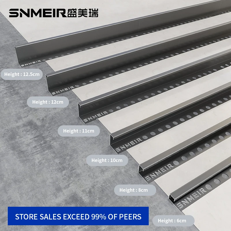 wholesale toco tile accessories stainless steel tile trim prolink metal tile trim