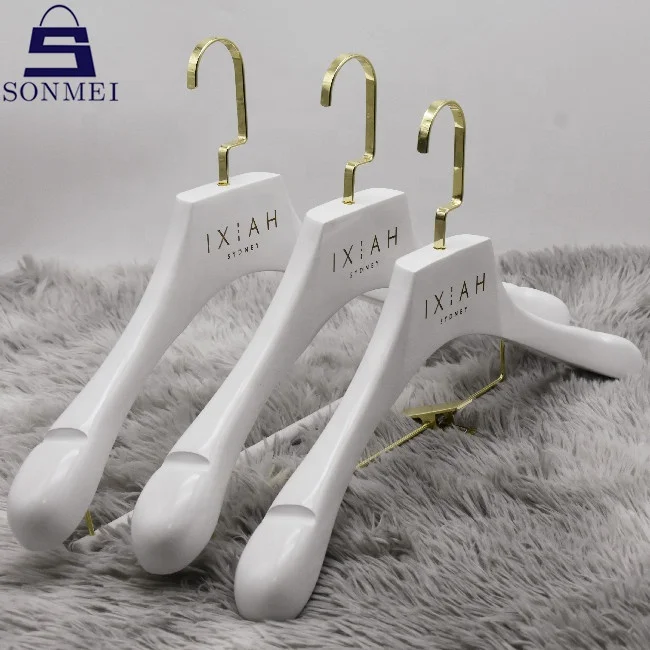 Women coat suit large wedding dress clothing luxury white hangers wood