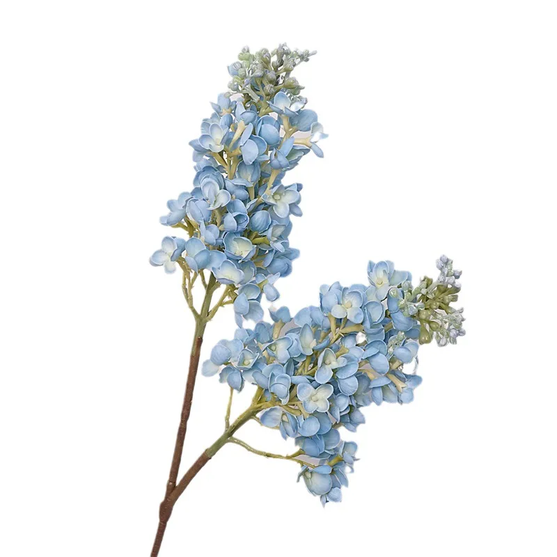 Lilac hand-feeling moisturizing artificial flower home table decoration floral French purple blue flower material