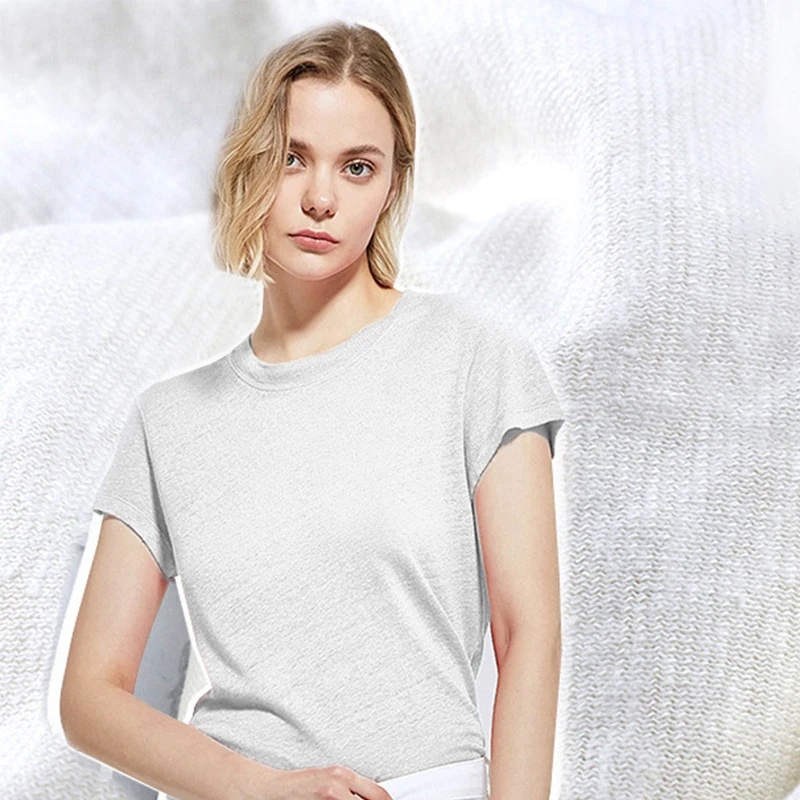 Factory Price Knitted Solid Color Hemp Organic Cotton Fabric For Summer Hemp T Shirts Fabric Wholesale
