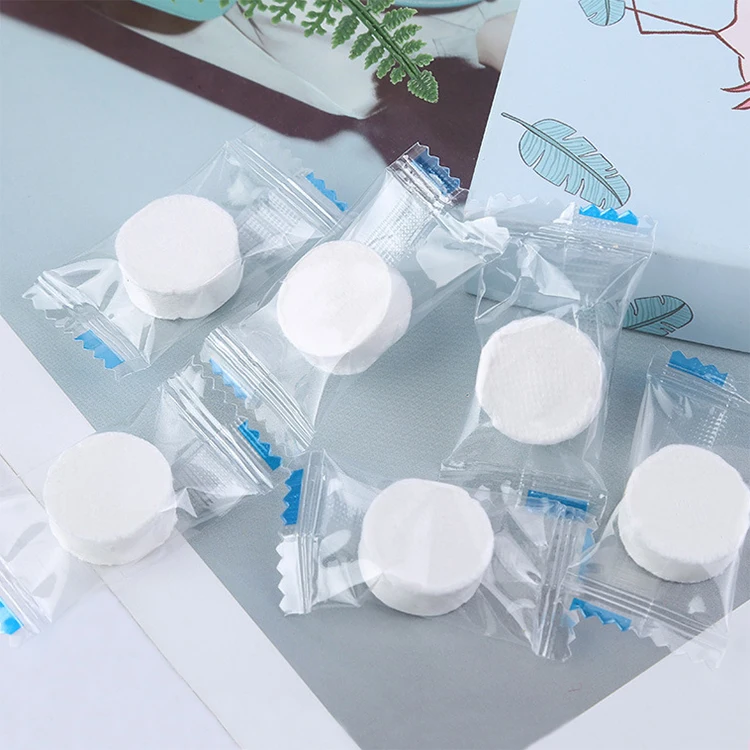 TSD00201 Wholesale Customized Print Design Mini Bag Magic 100% Cotton Face Hand Bath Disposable Compressed Towels