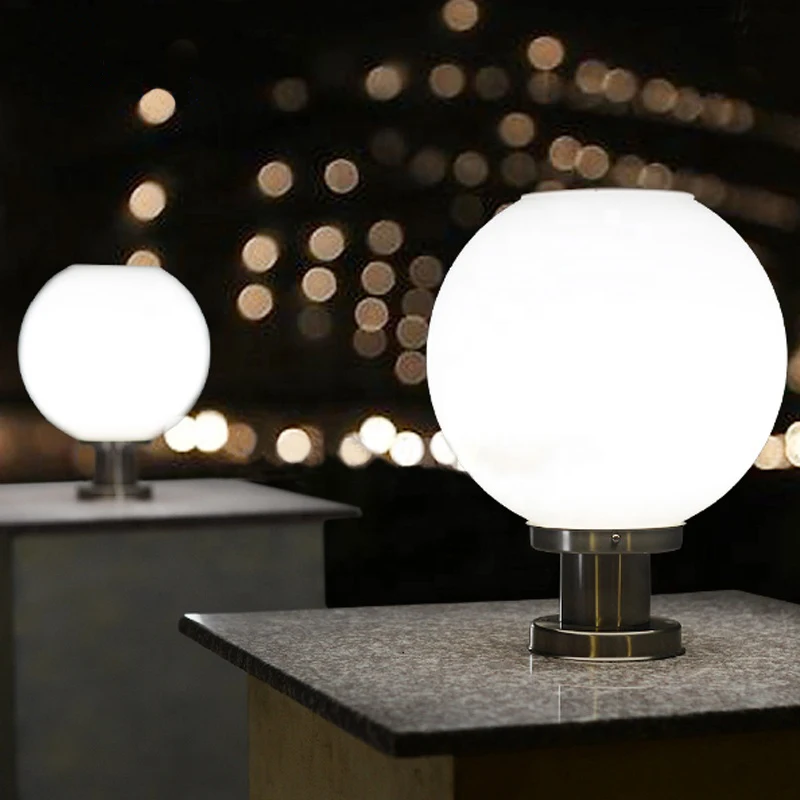 Household Decorative Outdoor Lighting Solar Garden Ball Lights Waterproof Main Gate Pillar Lights Outdoor LED Lamp
