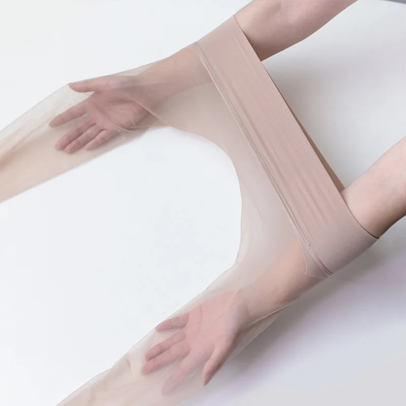 Лидер продаж, чулочно-носочные изделия с прозрачным носком для женщин, бесшовные колготки