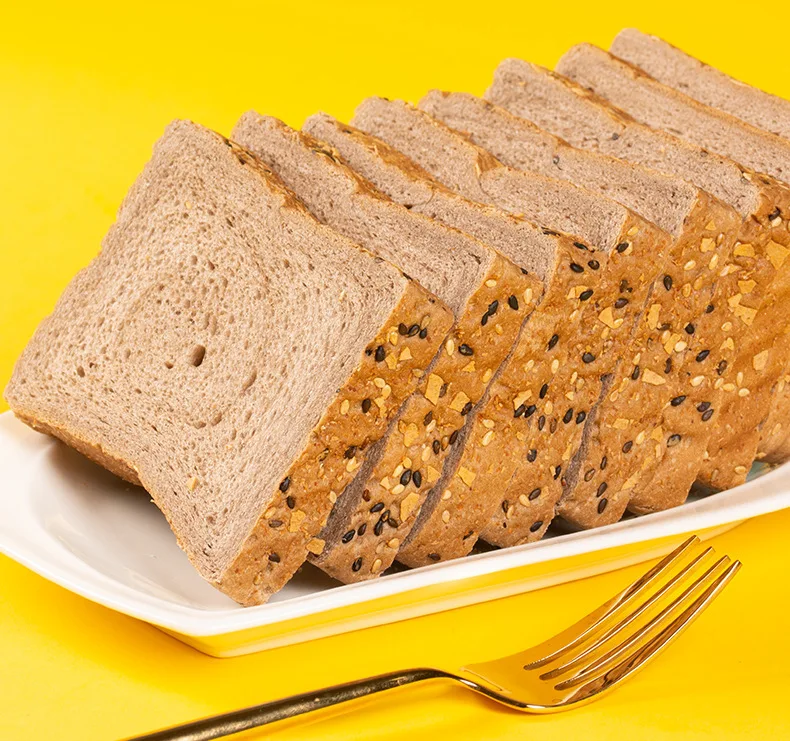 Chinese baking coarse grains bread bag packaging 5 bags