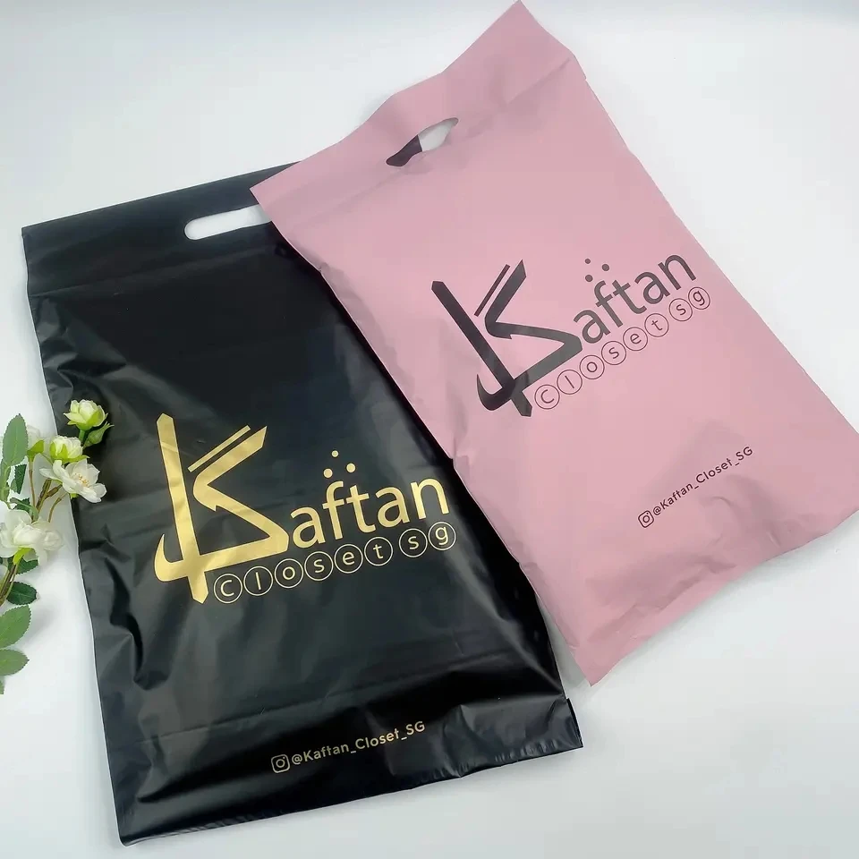 Recyclable express shipping poly mailer apparel clothing packaging plastic bag mailing bags with your own logo custom