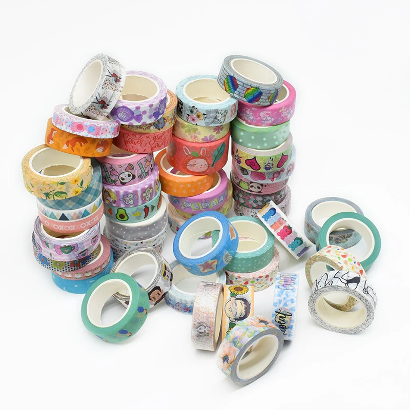 Офисные канцелярские товары, японская Золотая фольга, водонепроницаемые, индивидуальный дизайн, Васи-лента, бумажные украшения