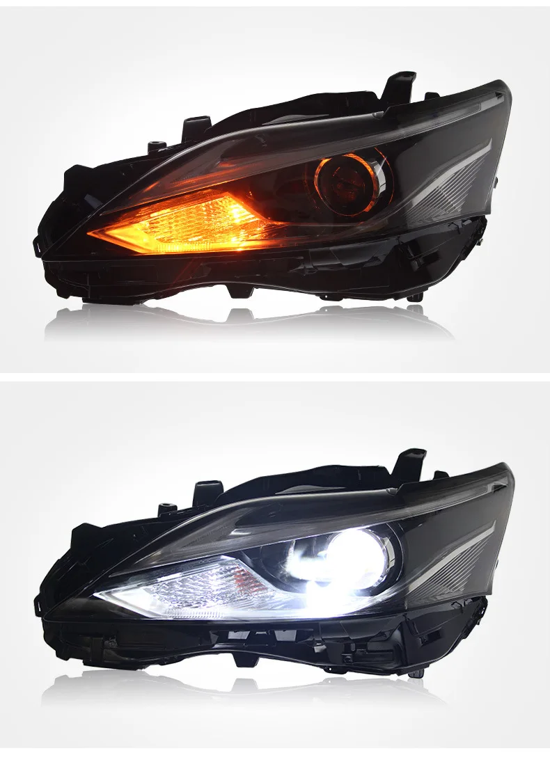 For Lexus CT200 2011-2017 Headlight Assembly Upgrade High Configuration LED Daytime Running Light Dual Lens Headlamp