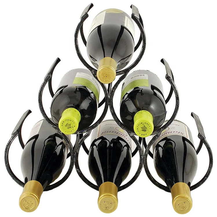 Bar Dining Table Creative Iron rack Wine Bottle Suspension Rope Wine Glass Rack Holder