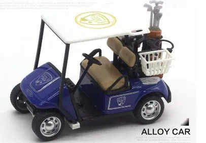 1:36 Mini Golf Cart Model Toy,  Metal Pull Back Action Cart Toys for Boys Girls