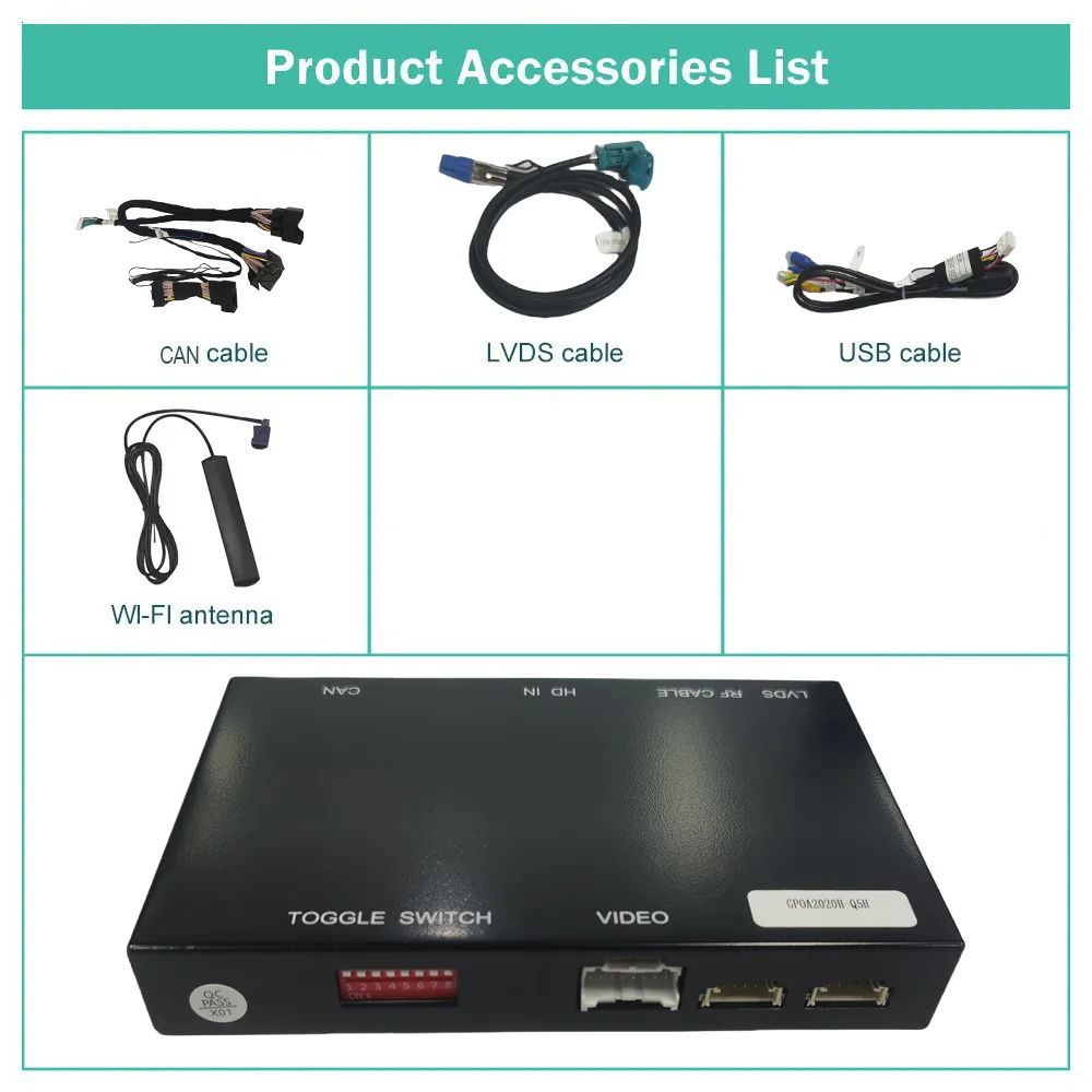 Wireless Q5H Decoder for Audi Q7 2010-2015 with Carplay/Android Auto/AirPlay etc.