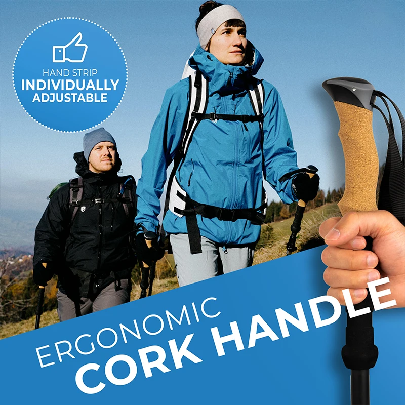 Factory Direct Sale Price Folding Quick Lock Hiking PolesTrekking Poles