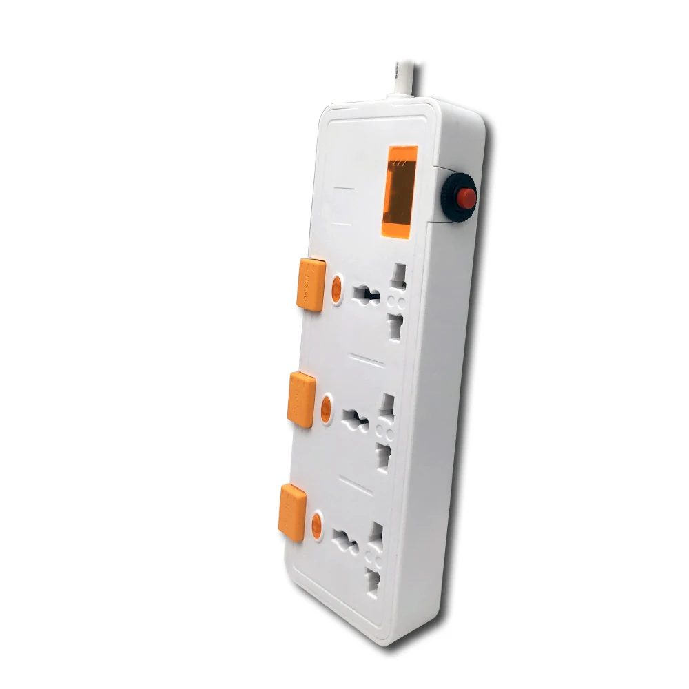 Individual switched AU EU UK US surge protector power strip overload protection