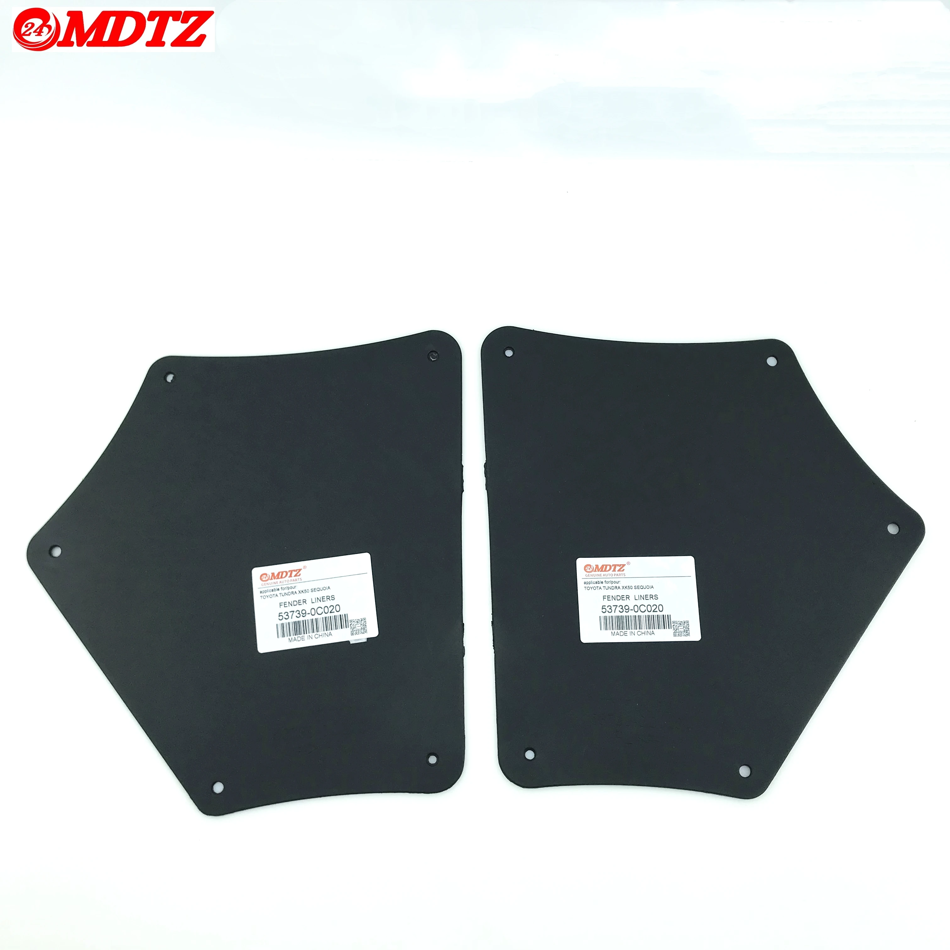 For Toyota Tundra XK50 Sequoia XK60 Mud Flaps Splash Guards Mudflaps Fender Liners Shield Apron Seal Flares Rubber 53739-0C020