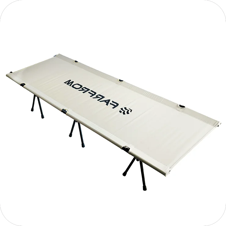 Good Quality Aluminum Traveling Outdoor Portable Foldable Camping Cot Bed Adjustable Height for Picnic Glamping