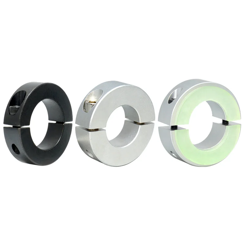 Aluminum alloy fastening locating ring split type anti-collision polyurethane bearing washer locking optical axis limiting ring