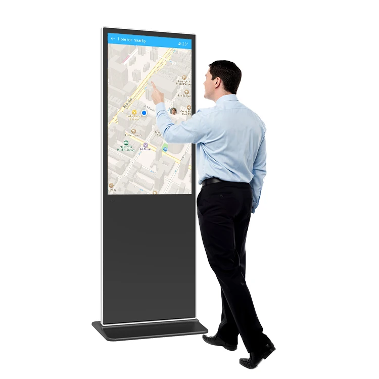 Floor standing 1920X1080 lcd screen all in one pc touchscreen 43 inch indoor touch screen information kiosk