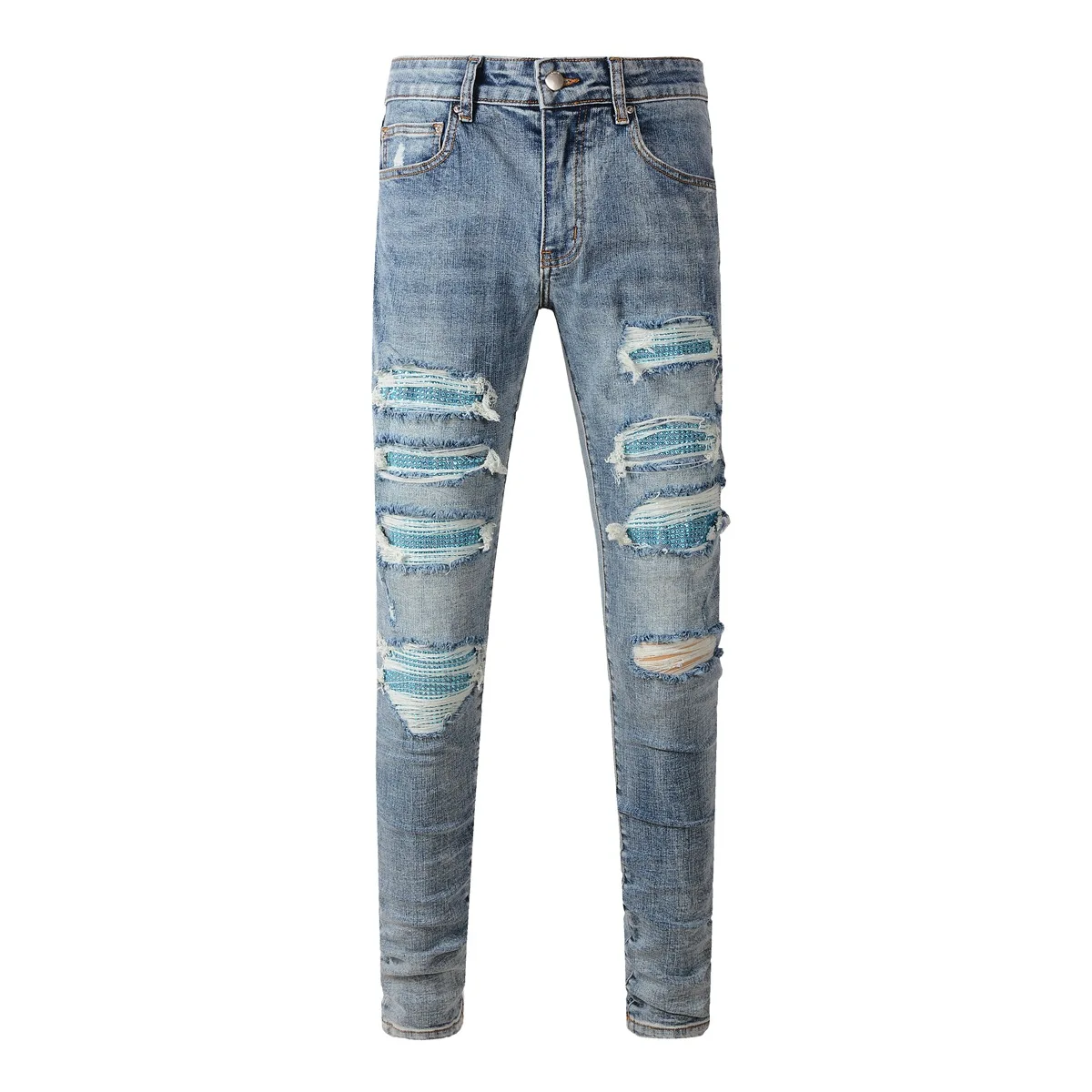 Hot Sale Leather Jeans Chain Metal Rivets Street Cool Alloy Spike Chain Punk Pants Waist Chain
