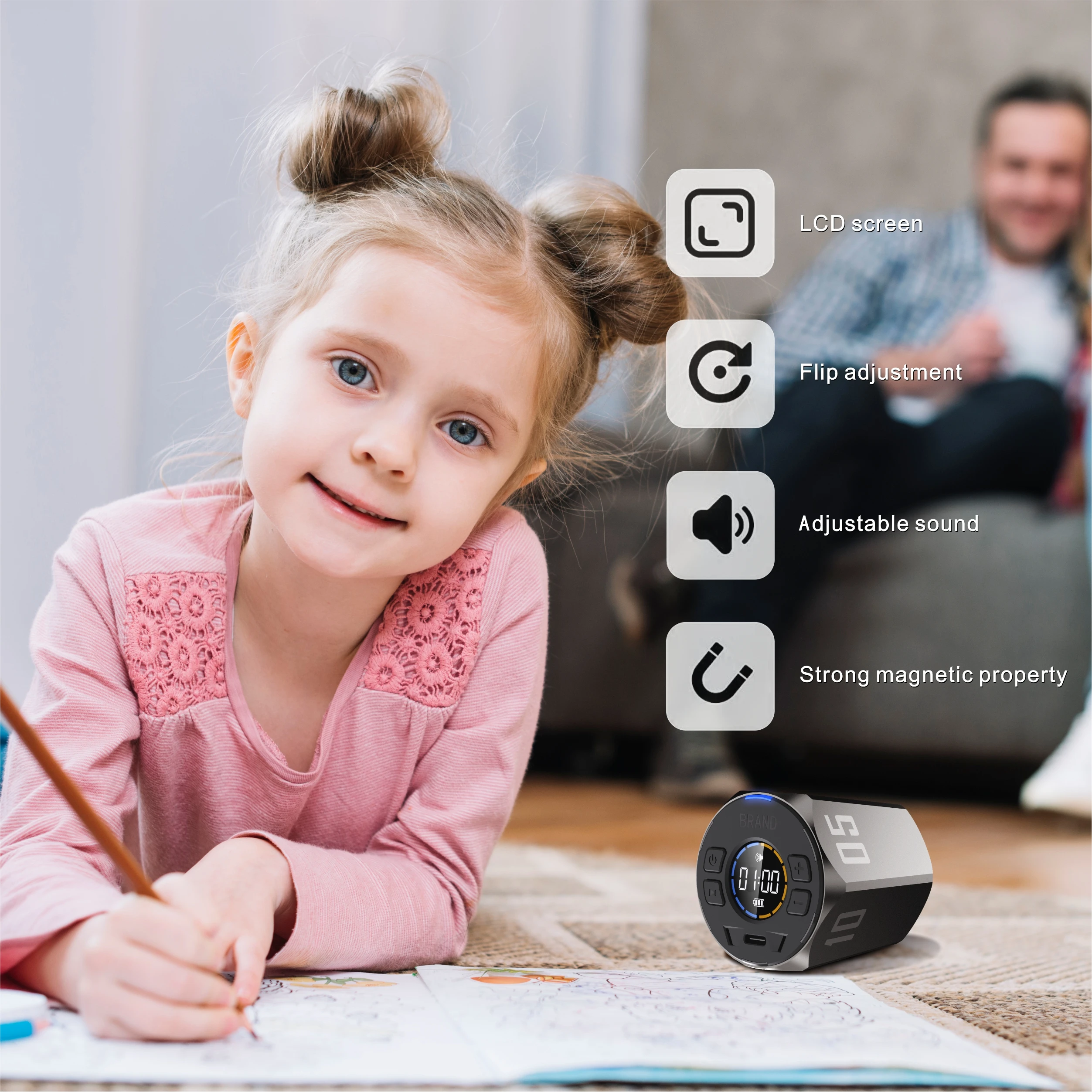 Самые модные мини часы обратный отсчет секундомер портативный интервал таймер для дома тренажерного зала