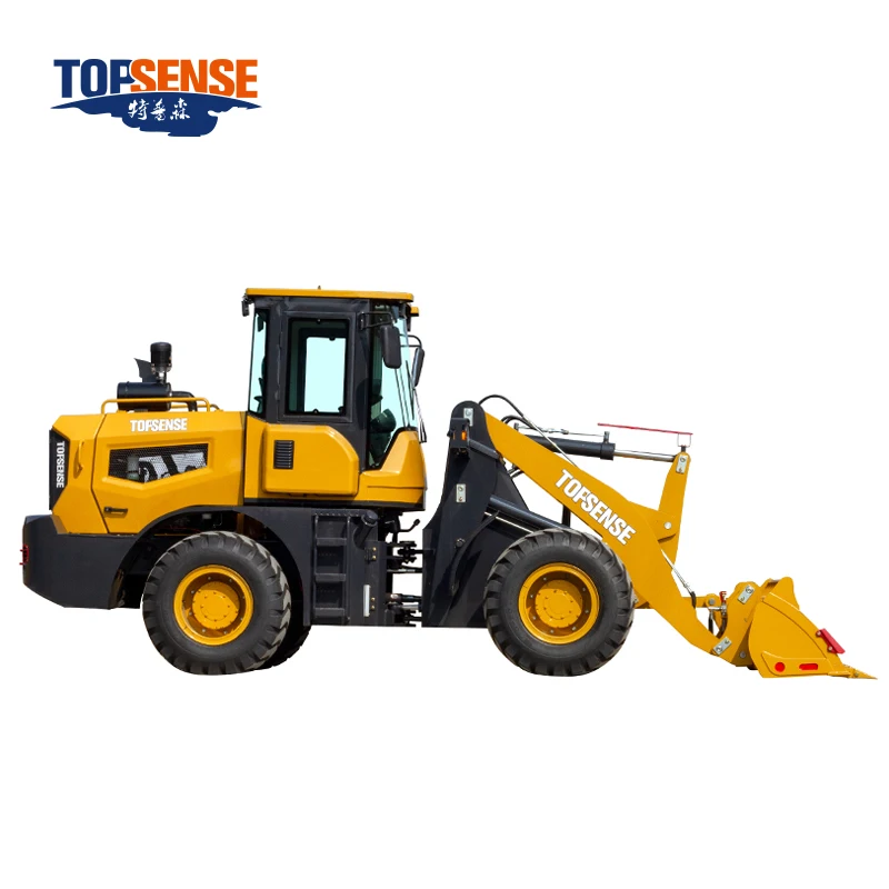 Factory Price!! New Rear Hood Design Easy to Maintain 2000kg Wheel Loader 2 Ton diesel Compact Front End Loader