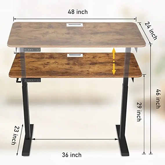 Modern design ergonomic electric standing table  dual motor sit standing desk height adjustable desk