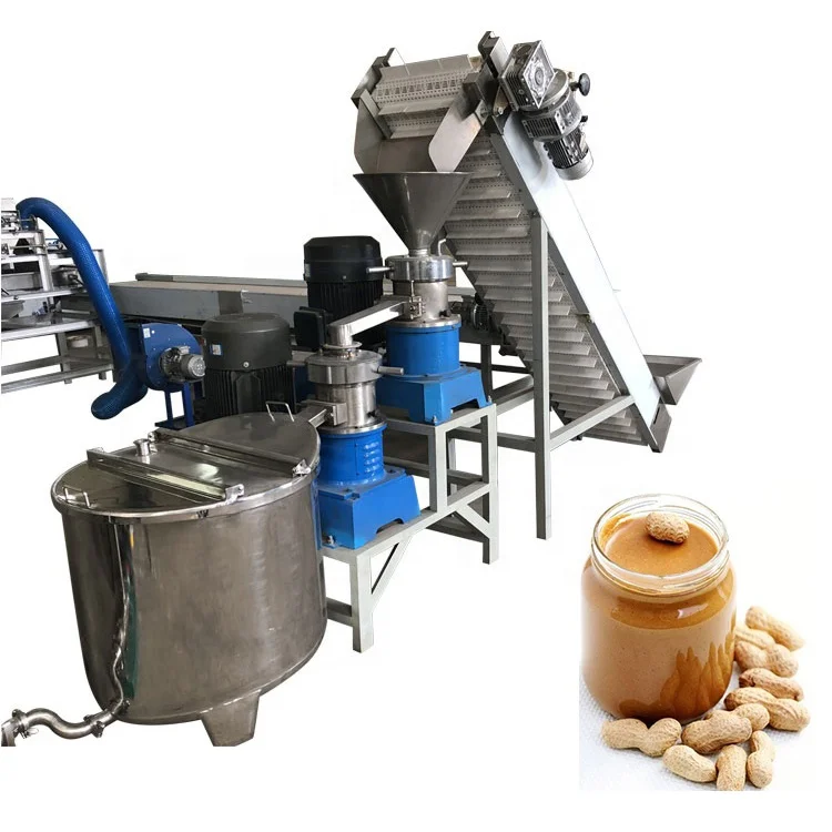 Peanut Butter Processing Production Equipment Plant Line, Automatic Sesame Peanut Paste Butter Making Processing Machine
