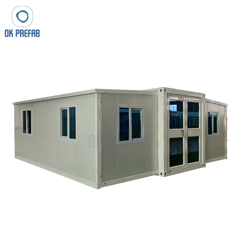 40Ft Luxury Customized Modern Granny Flats 4 Bedroom Room Foldable Prefab Home Tiny Extended Expandable Container House