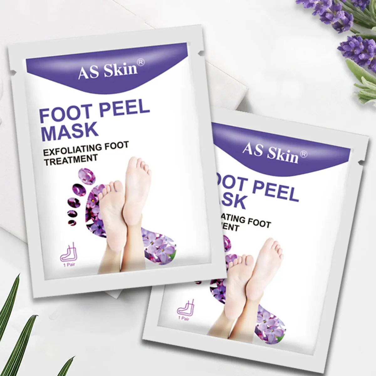 Wholesale Organic Moisturizing Exfoliating Footmask Sock Organic Plant Extracts Feet Peeling Baby Your Foot Skin Care Mask