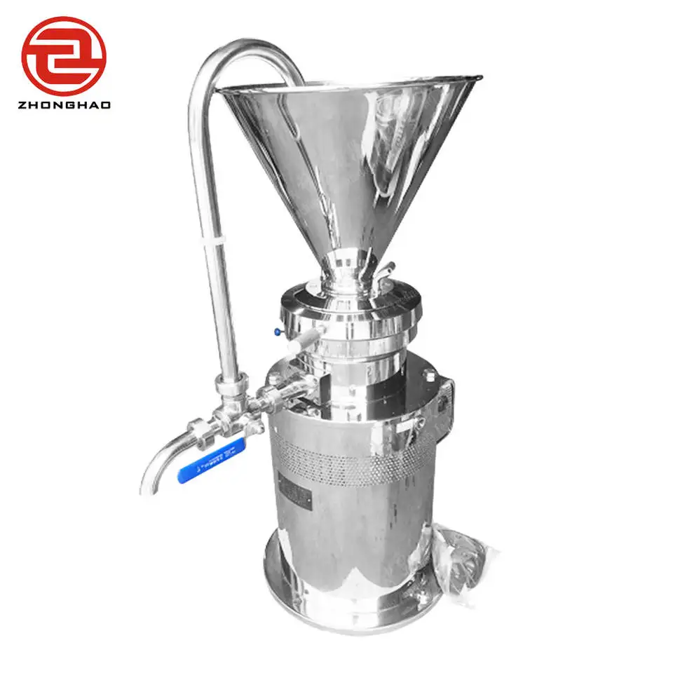 China factory stainless steel industrial small grinding colloid mill almond sesame sorbet