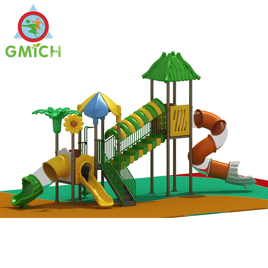 JMQ-G001A Top selling colorful school slides set slide used plastic playground slide