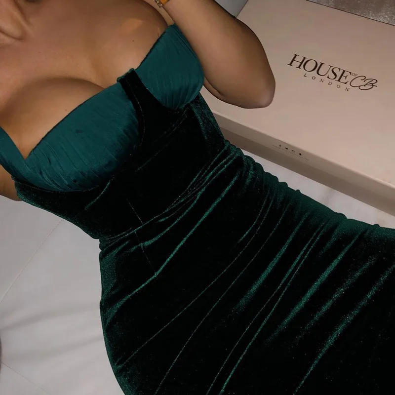 
2020 Women Winter Patchwork Dress Sexy Party Evening Off Shoulder Velvet Casual Bodycon Dress 
