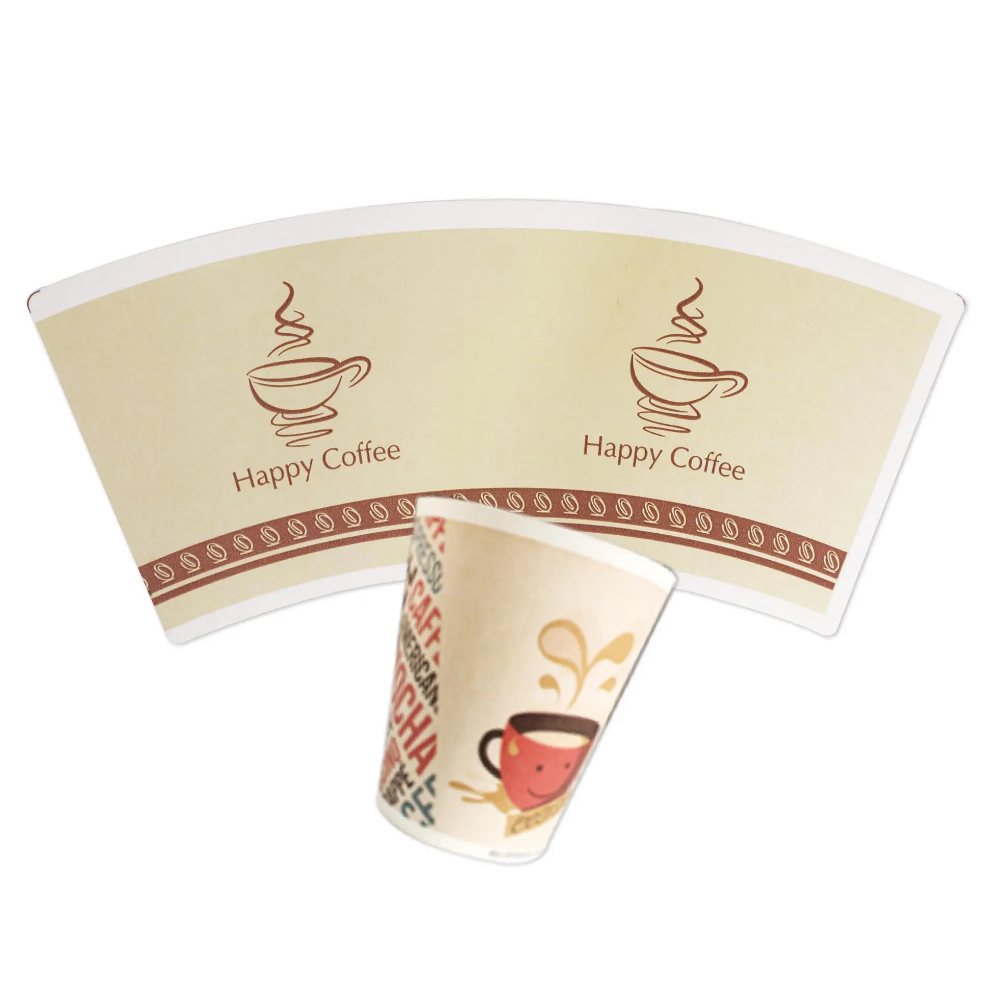 150gsm-320gsm Bamboo Fiber Pe Pla Coated Paper Cup Raw Material Noodle Boxes Coffee Fan for